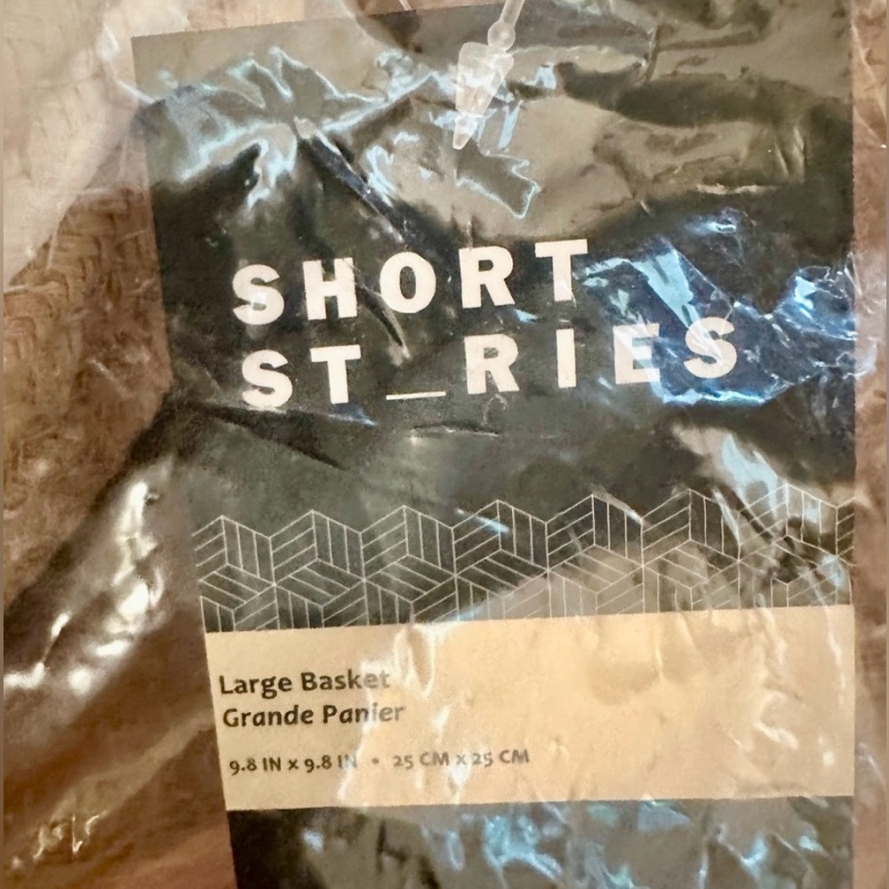 NWT Short Stories Round Rope Basket-Neutral-9.8” X 9.8”  in Packaging - Picture 3 of 5